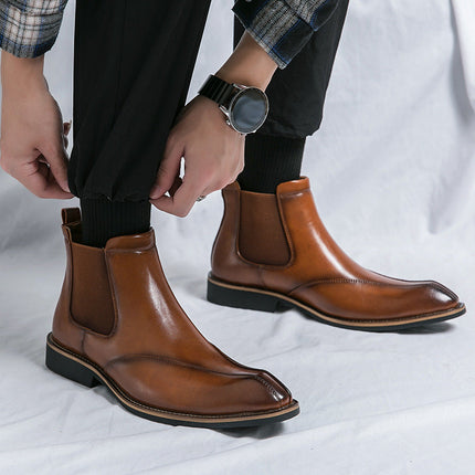 Botas Chelsea de piel auténtica de Toronto