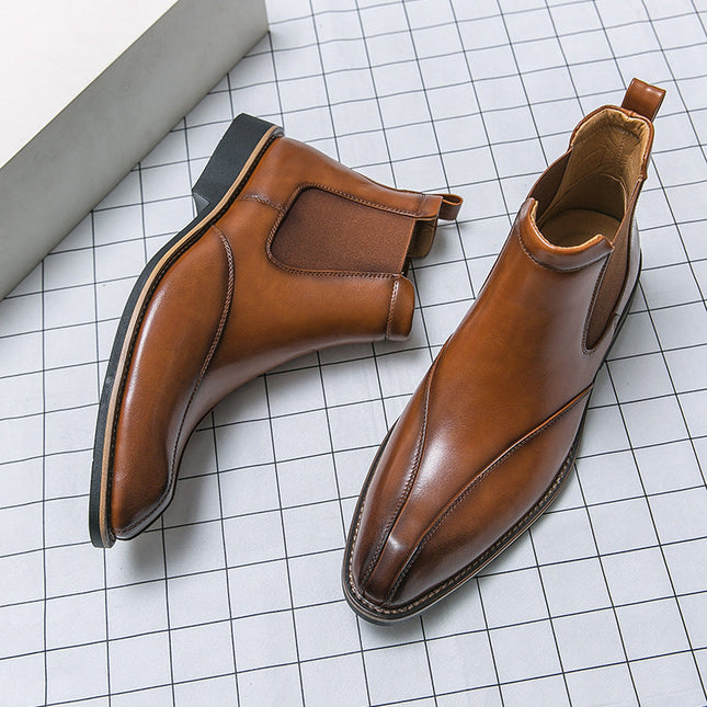 Botas Chelsea de piel auténtica de Toronto