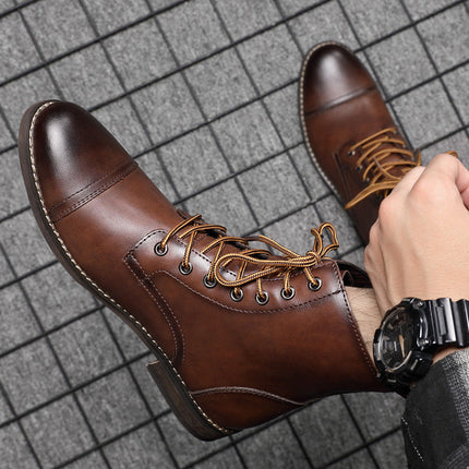 Botas de piel auténtica Pelle Italiana