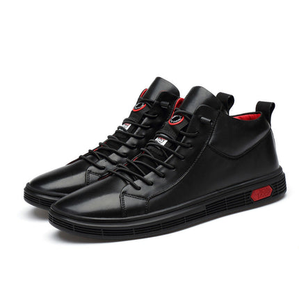 Zapatillas de piel auténtica Nero