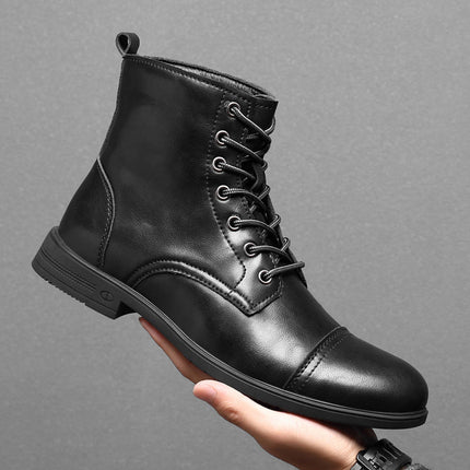Botas de piel auténtica Pelle Italiana
