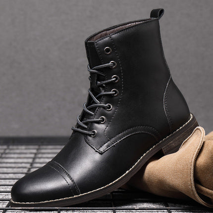 Botas de piel auténtica Pelle Italiana