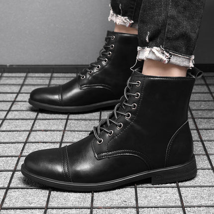 Botas de piel auténtica Pelle Italiana