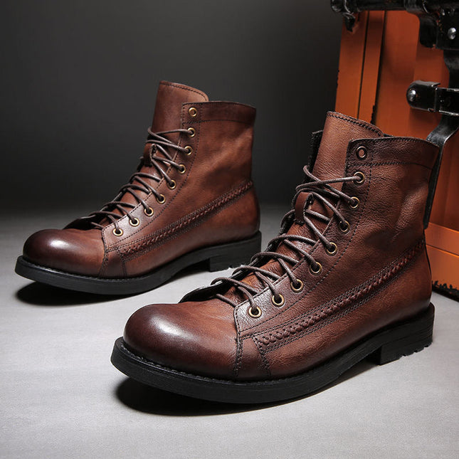 Botas de piel auténtica Torreto