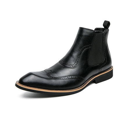 Botas Chelsea con cordones brogue de Londres