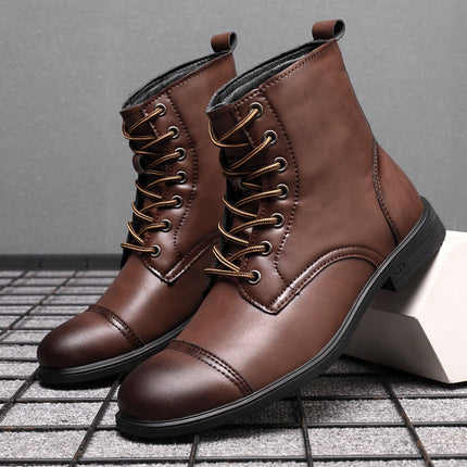 Botas de piel auténtica Pelle Italiana