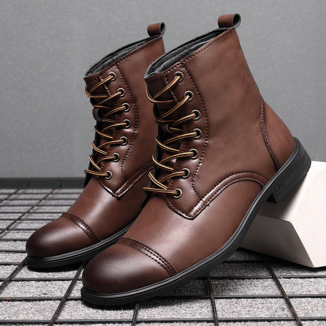 Botas de piel auténtica Pelle Italiana
