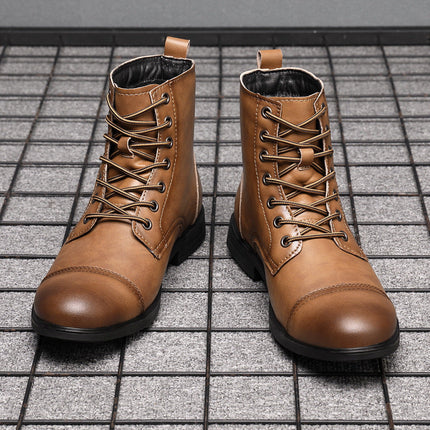 Botas de piel auténtica Pelle Italiana