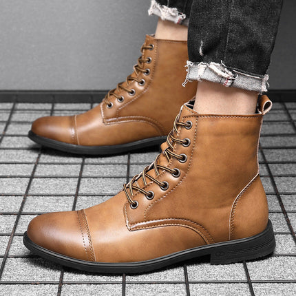 Botas de piel auténtica Pelle Italiana