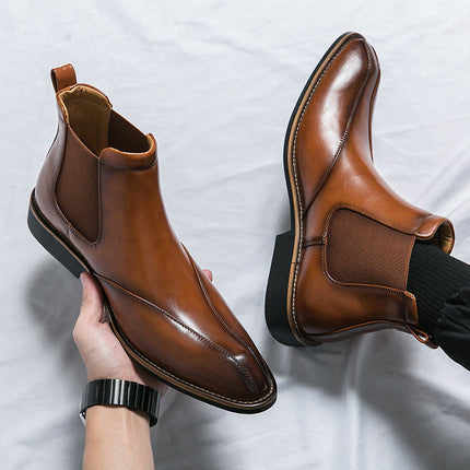 Botas Chelsea de piel auténtica de Toronto