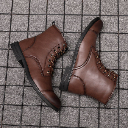 Botas de piel auténtica Pelle Italiana