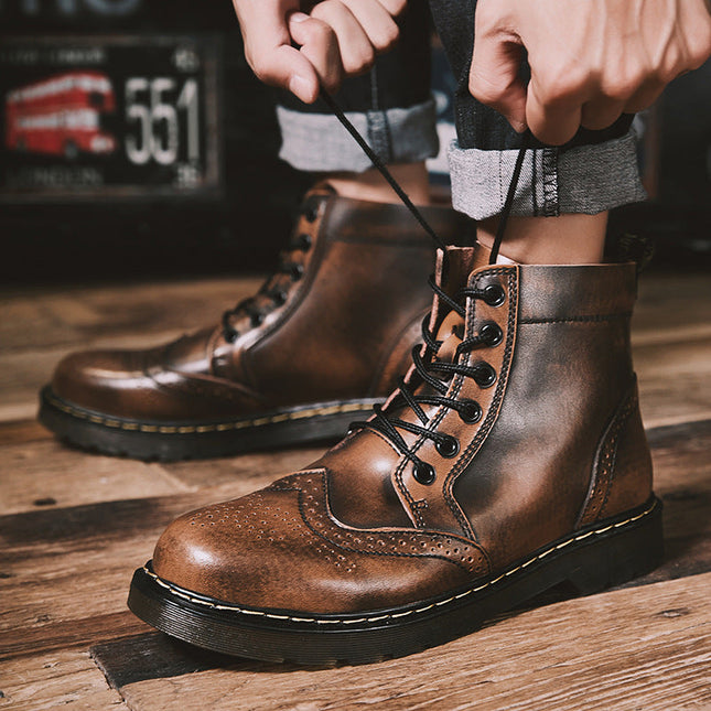 Botas brogue de cuero Apollo