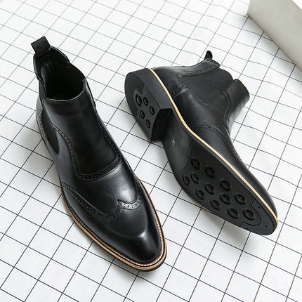 Botas Chelsea con cordones brogue de Londres