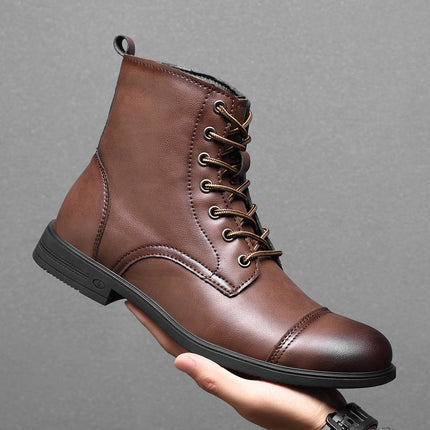 Botas de piel auténtica Pelle Italiana
