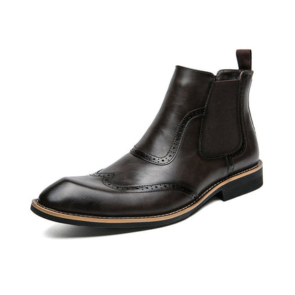 Botas Chelsea con cordones brogue de Londres