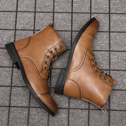 Botas de piel auténtica Pelle Italiana