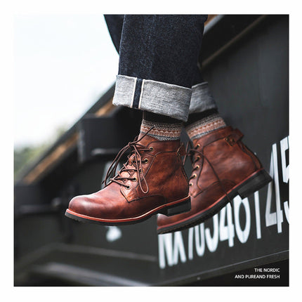 Botas Hudson de piel auténtica hechas a mano