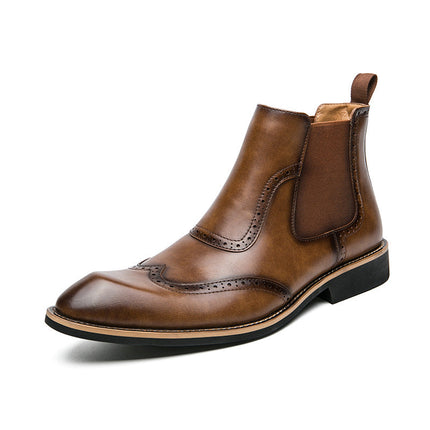 Botas Chelsea con cordones brogue de Londres
