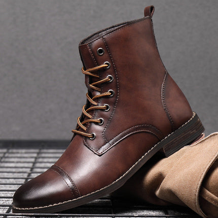 Botas de piel auténtica Pelle Italiana