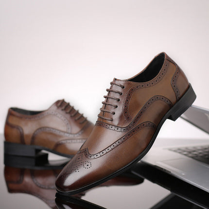 Zapatos de vestir brogue de cuero Oxford