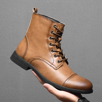 Botas de piel auténtica Pelle Italiana