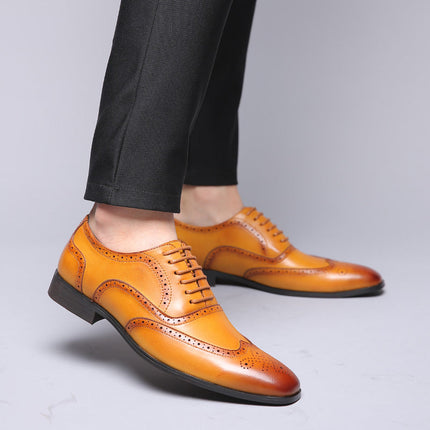 Zapatos de vestir brogue de cuero Oxford