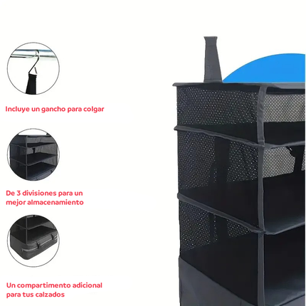 Organizador de 3 niveles colgante