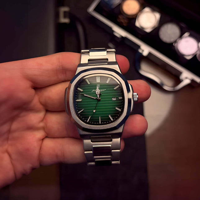 Reloj Poedagar Nautilus 40 mm, un reloj para hombre de línea premium con diseño italiano y resistente al agua.