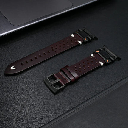 Correa de cuero TitaniumTouch para Galaxy Watch Ultra