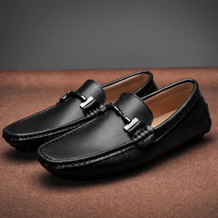 Mocasines de piel auténtica Elyx