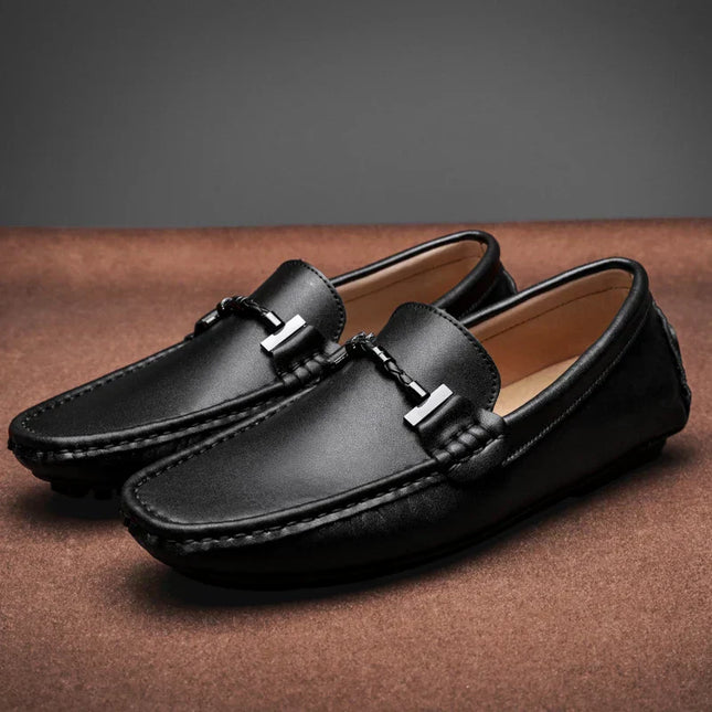 Mocasines de piel auténtica Elyx
