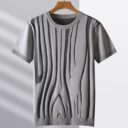 Camisa de punto de seda jacquard de Hype Ice