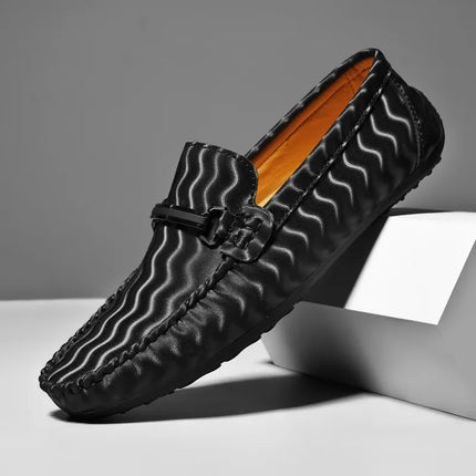 Mocasines de piel auténtica Olympe