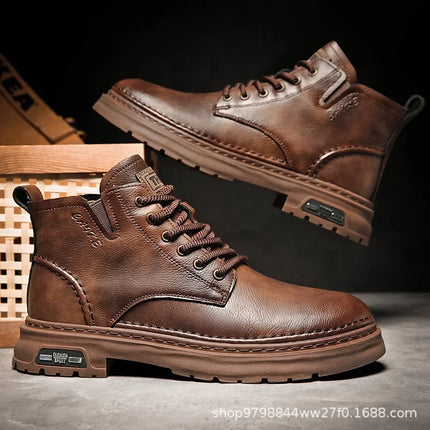Botines Royal Ride Hombre | Elegancia Retro y Cuero Premium