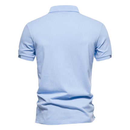 Polo masculina 100% algodón clásico