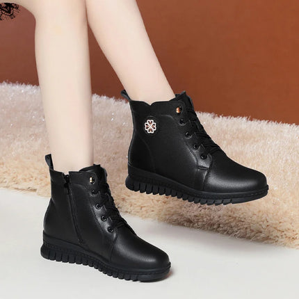 Bota de cuero comfortflex