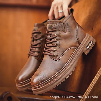 Botines Royal Ride Hombre | Elegancia Retro y Cuero Premium