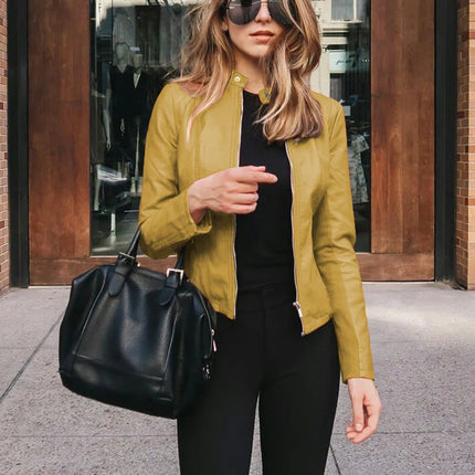 Campera  de cuero Isadora