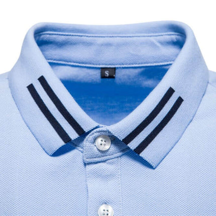 Polo masculina 100% algodón clásico