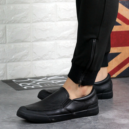 Zapatillas Chelsea de cuero sin cordones