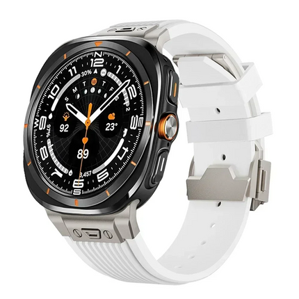 Correa de silicona aerodinámica de titanio para Galaxy Watch Ultra