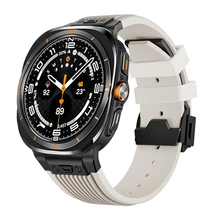 Correa de silicona aerodinámica de titanio para Galaxy Watch Ultra