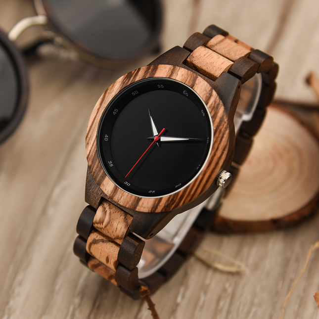 Reloj de cuarzo de madera Oakridge