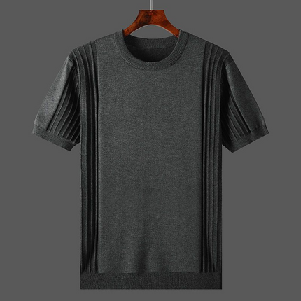 Camiseta de punto plisada Terrence