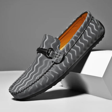 Mocasines de piel auténtica Olympe
