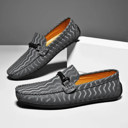 Mocasines de piel auténtica Olympe
