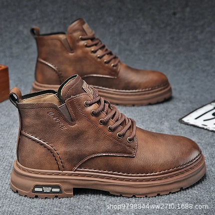 Botines Royal Ride Hombre | Elegancia Retro y Cuero Premium