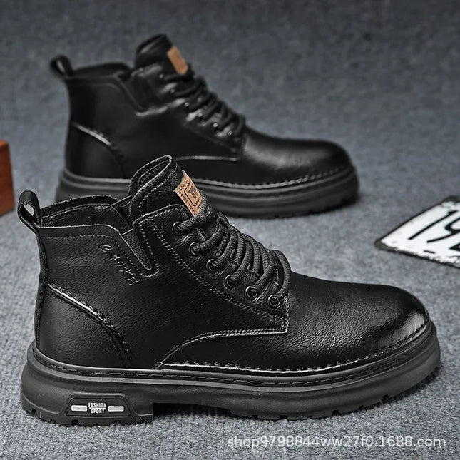 Botines Royal Ride Hombre | Elegancia Retro y Cuero Premium