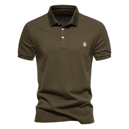 Polo masculina 100% algodón clásico
