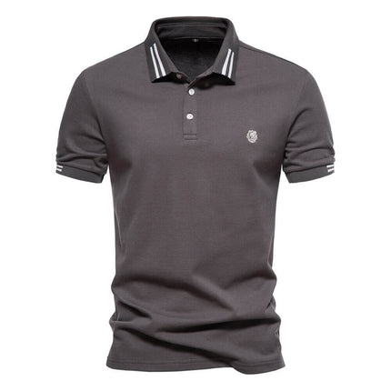 Polo masculina 100% algodón clásico